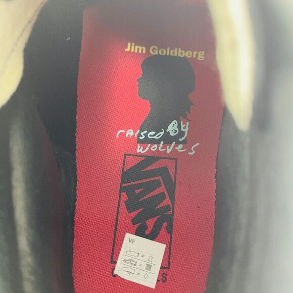 Vans Sk8 Hi Jim Goldberg Raised By Wolves Mens Size 8.5 Sneakers Black Leather - Picture 10 of 15